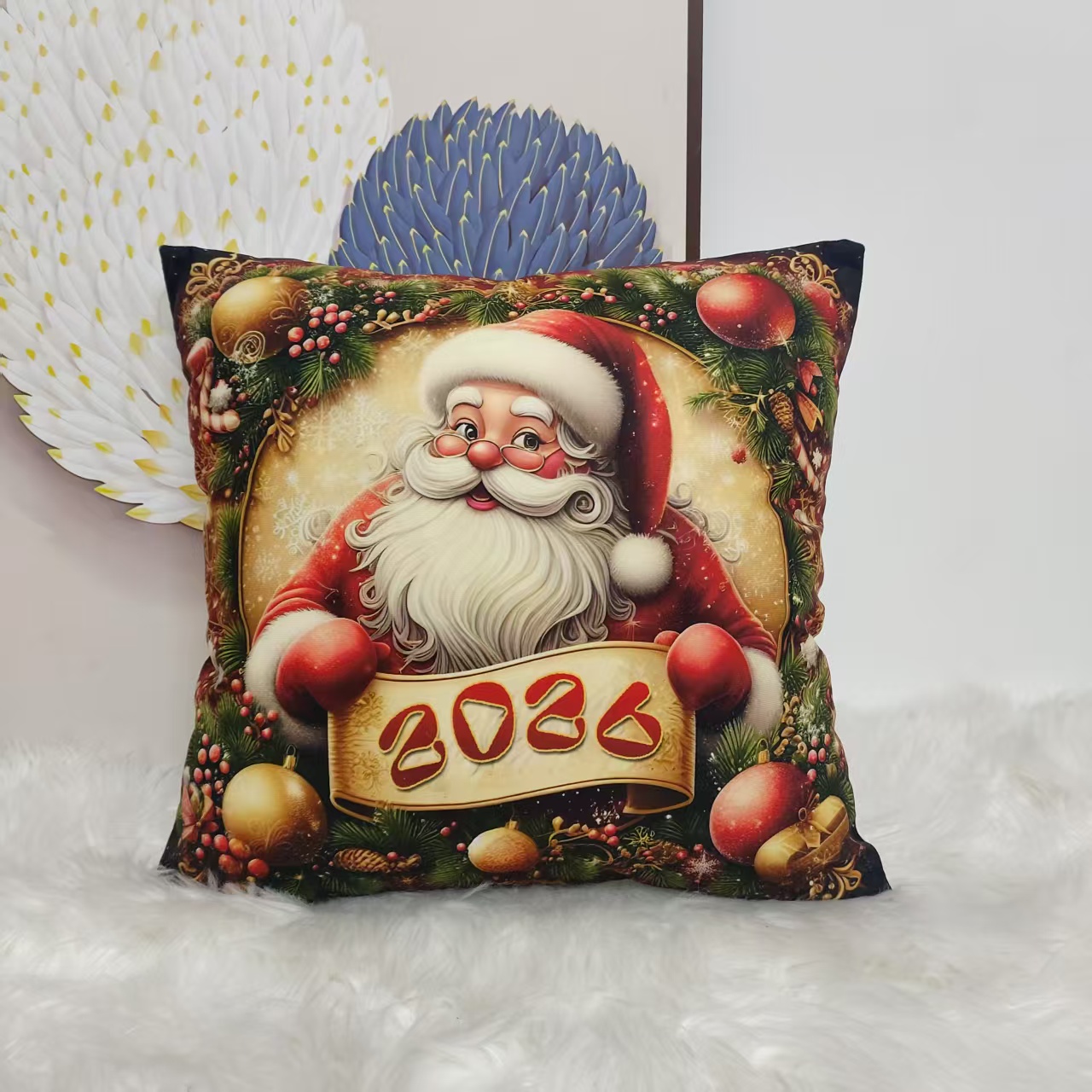 The high-quality Christmas throw pillows are fun and cute, and all children love them details Picture