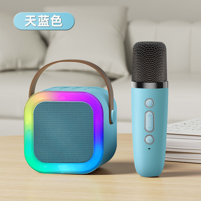 Microphone and speaker integrated microphone, wireless Bluetooth, parent-child home singing, children's speaker set, mini Bluetooth speaker, Bluetooth speaker Specification image