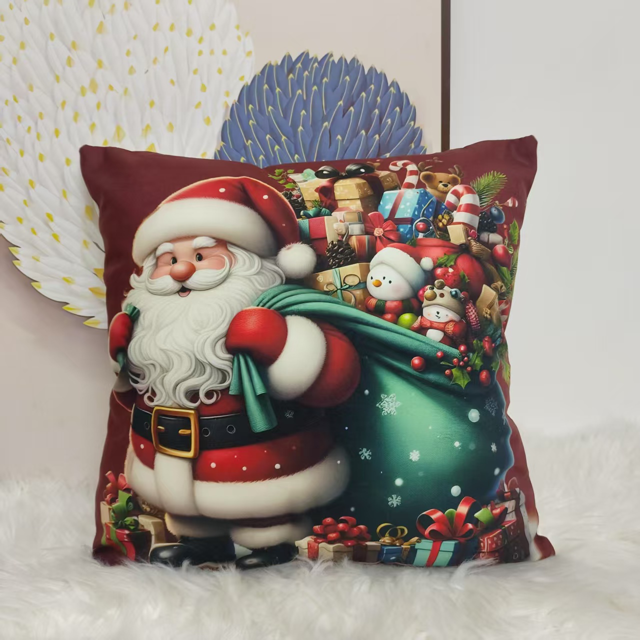 The high-quality Christmas throw pillows are fun and cute, and all children love them Item Picture