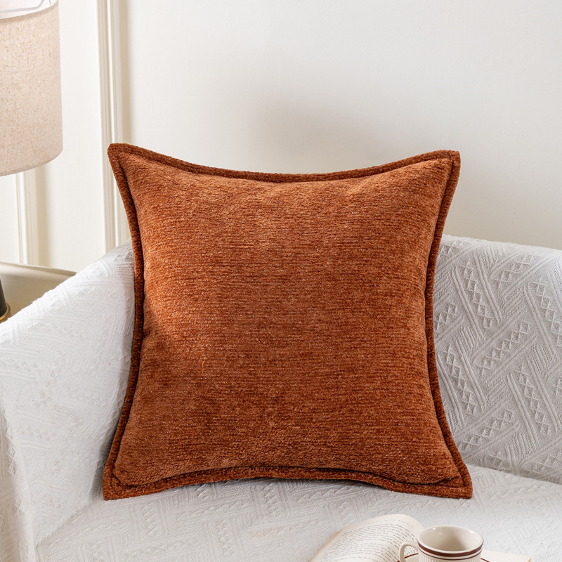 跨境加厚雪尼尔抱枕沙发靠垫枕客厅抱枕套不含芯卧室床头现代轻奢