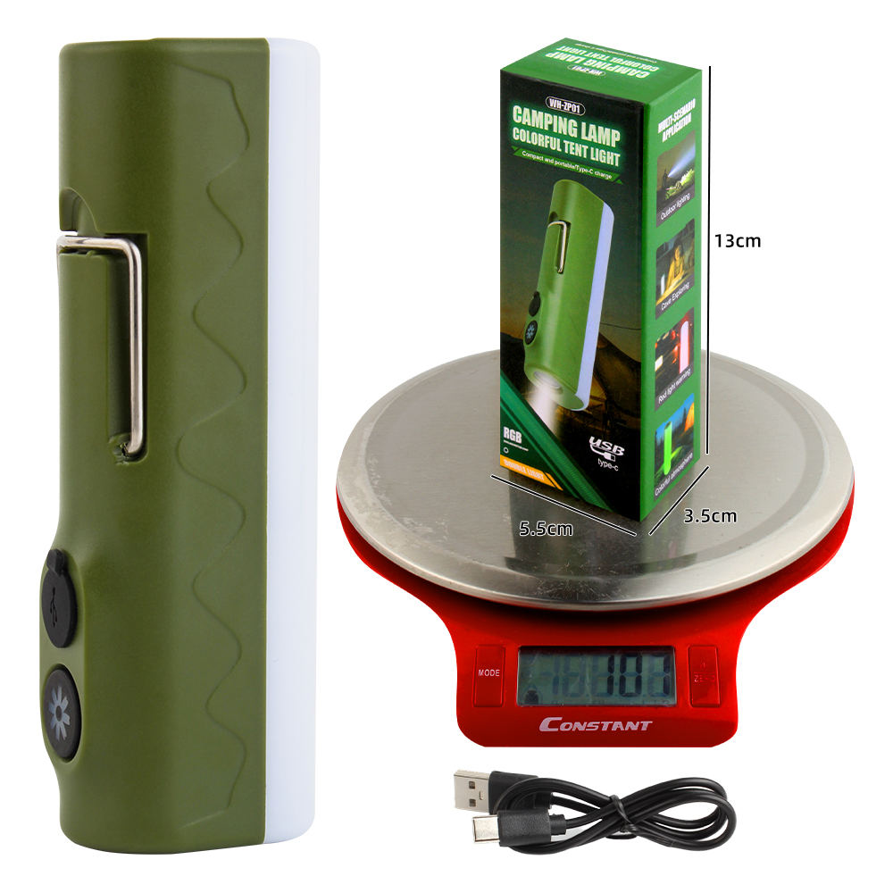 KINSACH Star Source type-c Rechargeable multi-functional Camping Lamp Flashlight Specification image