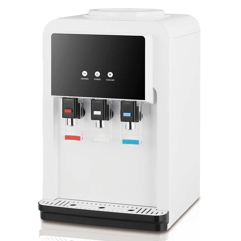 RAF European standard cross-border new water dispenser, household desktop, fast boiling, low noise, cold and hot dual-purpose, three water outlet holes Specification image