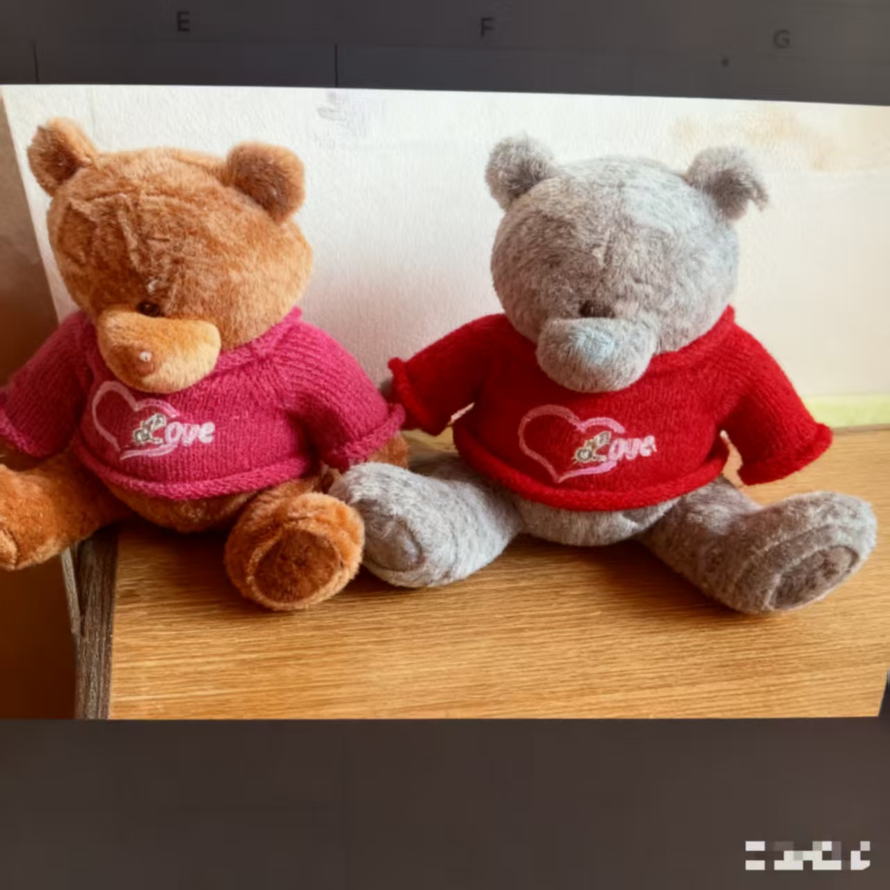 Beggar doll bear, little bear, Teddy bear, cute doll, plush toy doll, New Year patch bear, randomly distributed details Picture