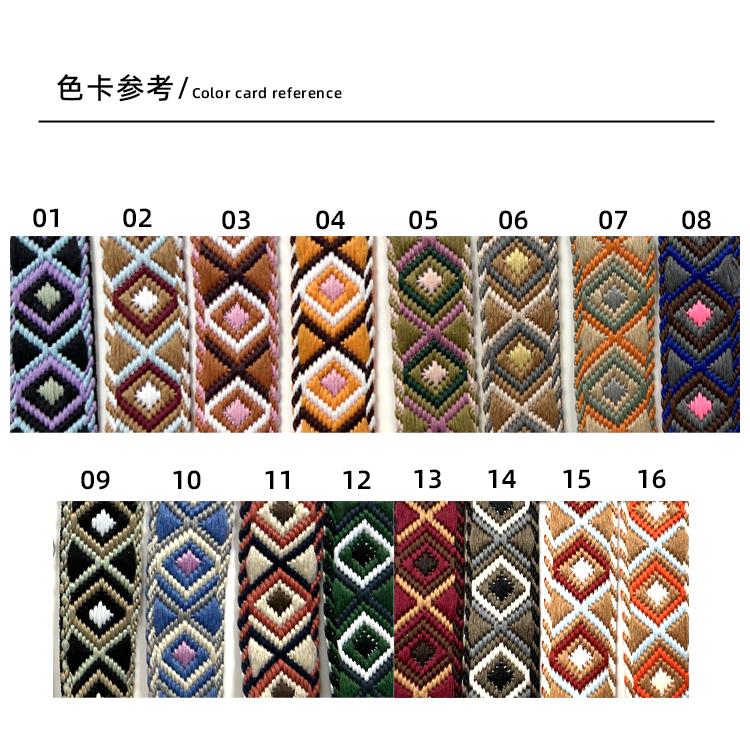 25mm wide thickened colorful ethnic style lace jacquard webbing for luggage, water bottles, mobile phone straps and accessories in stock for wholesale pic 5