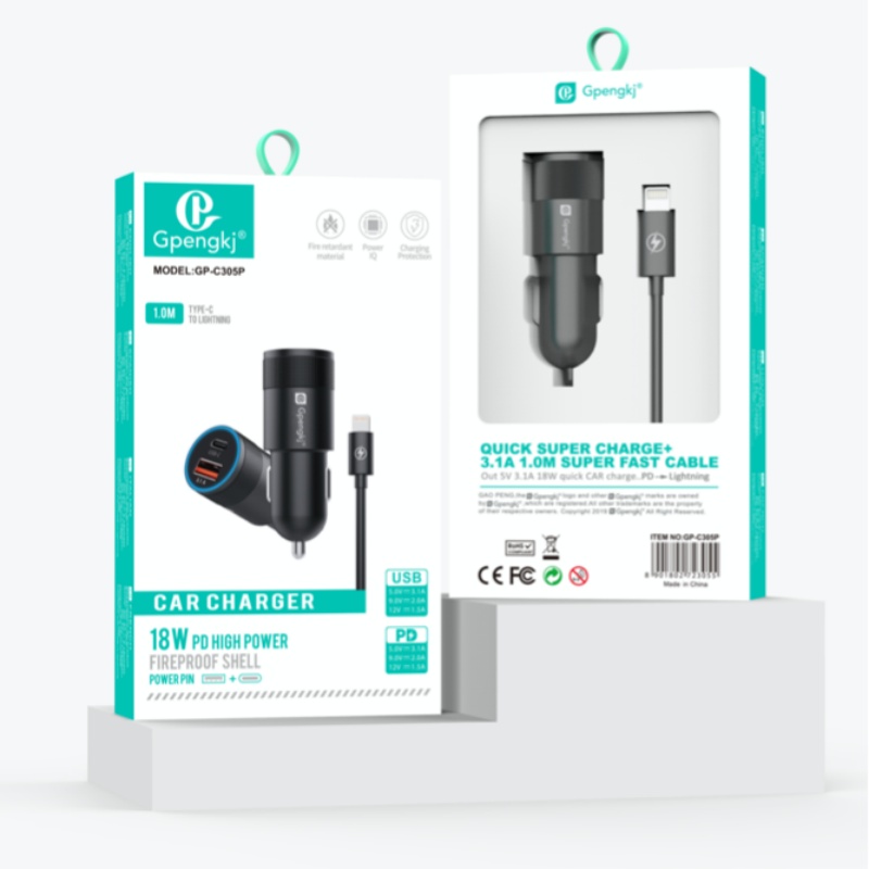 车载充电器超级快充USB+TYPE-C双接口，超长3米65W适用电脑充电数据线，扩展器多口分线器笔记本type-c