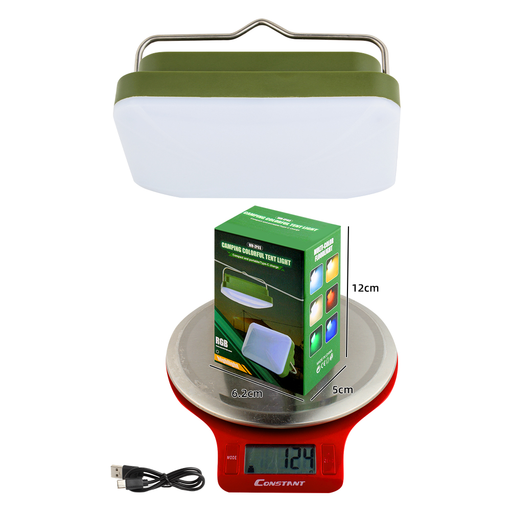 KINSACH Star Source type-c Rechargeable Multi-Functional RGB Camping Lamp Specification image