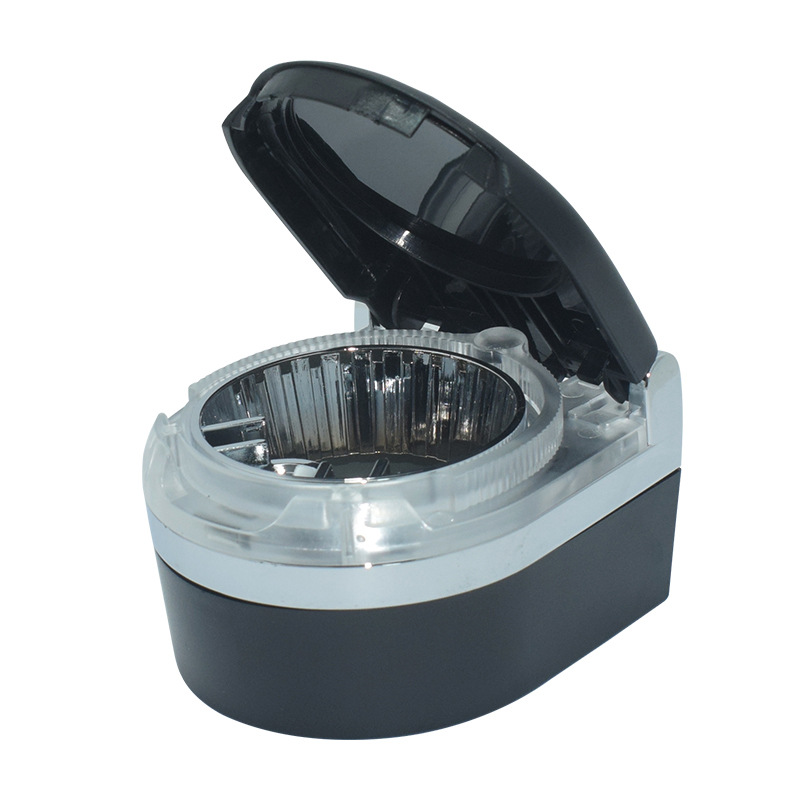 复古汽车烟灰缸/创意烟灰缸/汽车烟灰缸/烟油/垃圾桶收纳桶7.5升白底实物图