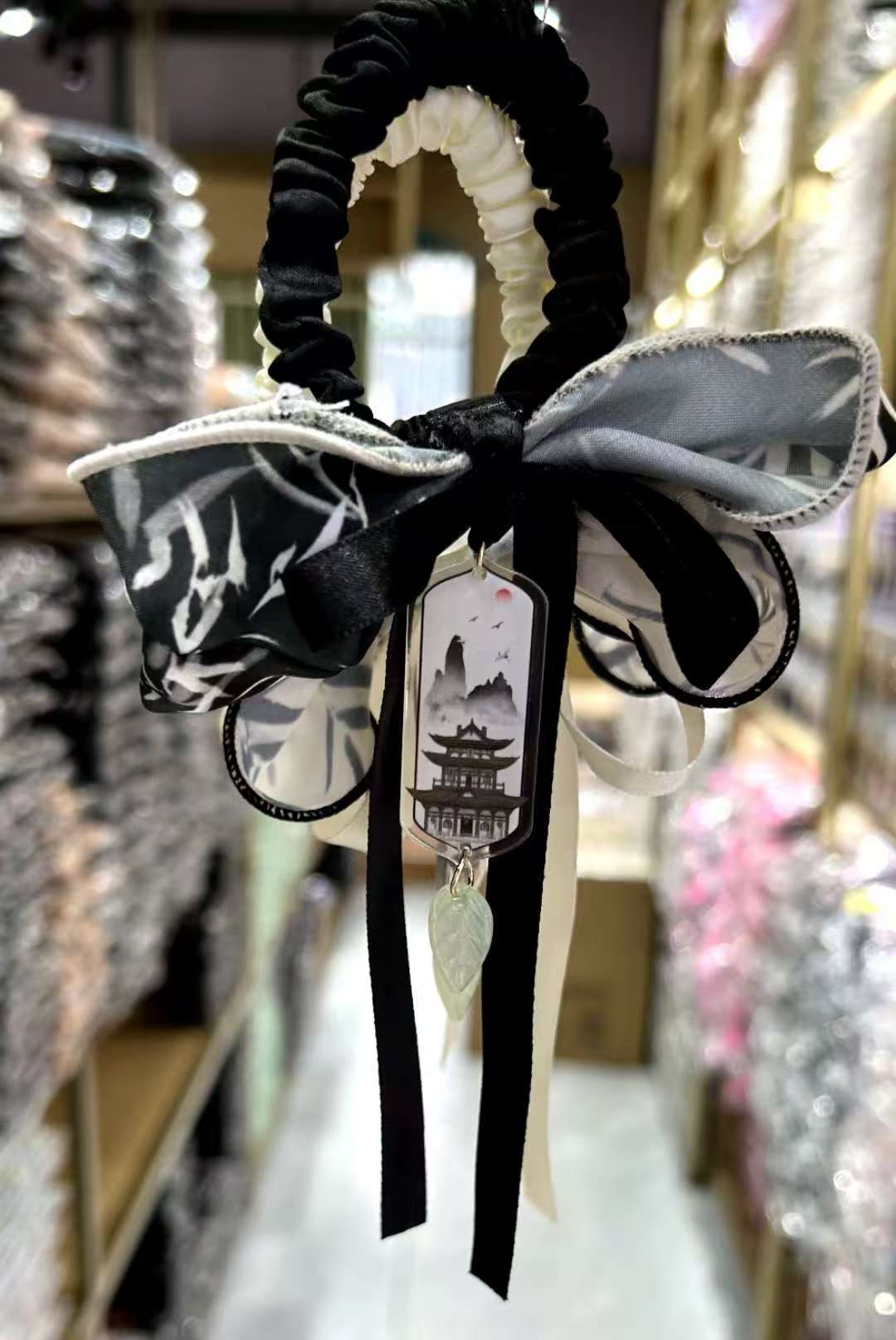 时尚百搭个性流行小资精致001长飘带＋配件大肠发圈