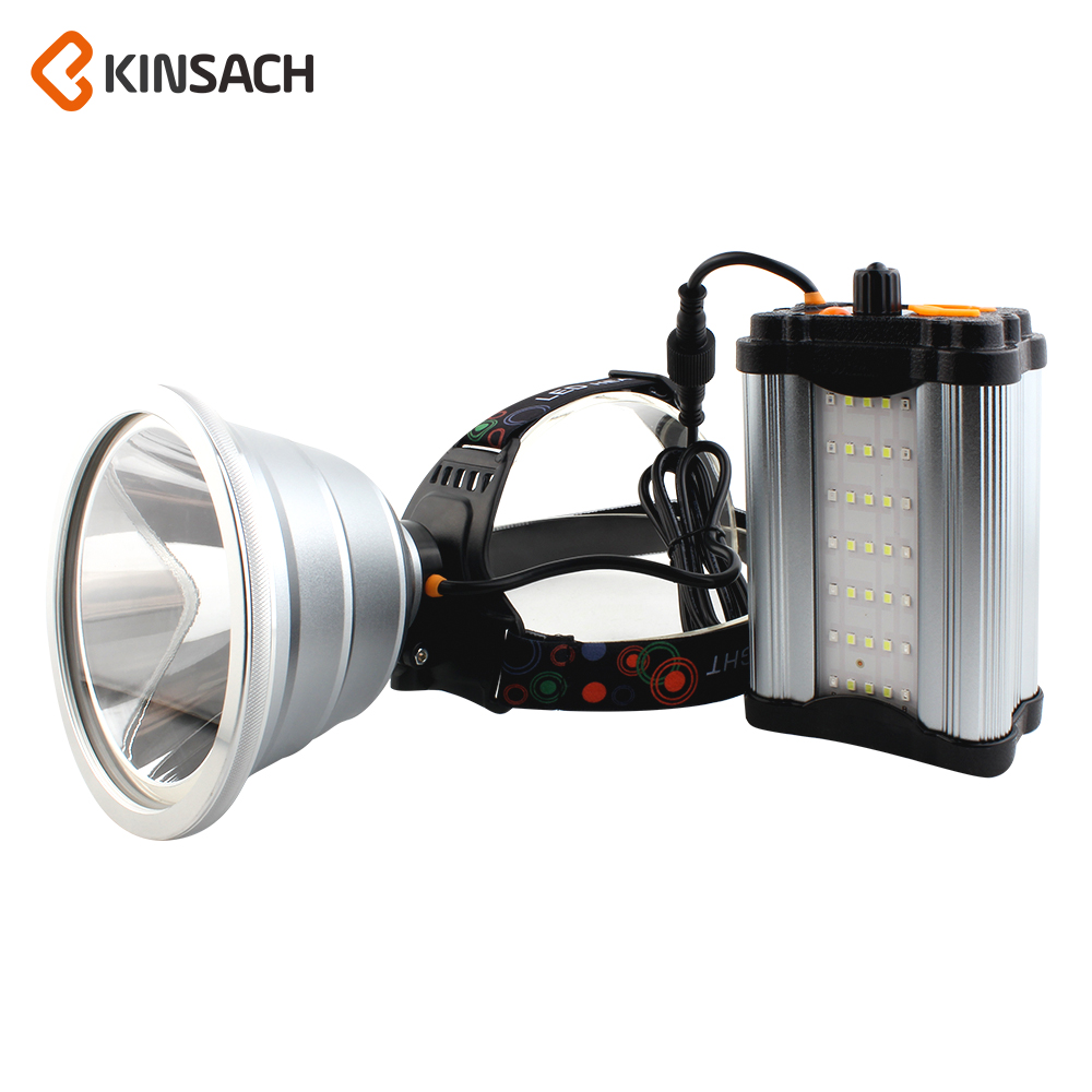 KINSACH Star Source aluminum alloy 5.5-hole DC charging USB charging split headlamp