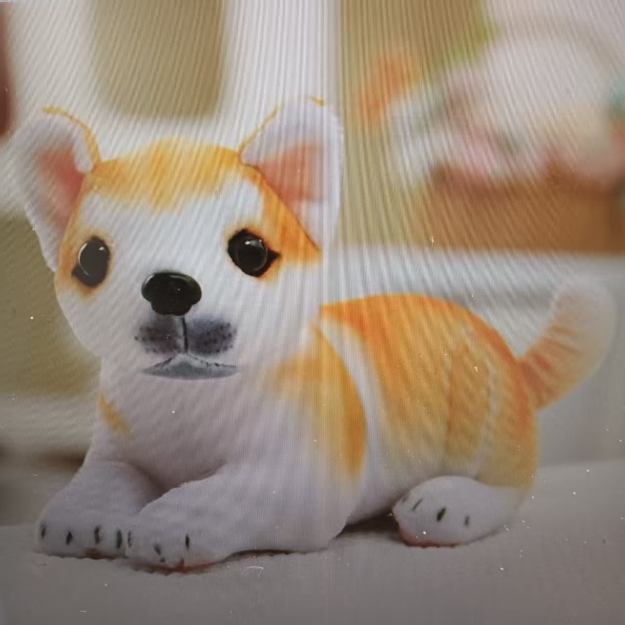 Cute simulation puppy plush toys, dog dolls, children's sleeping pillows, cloth dolls, random gifts for girls details Picture