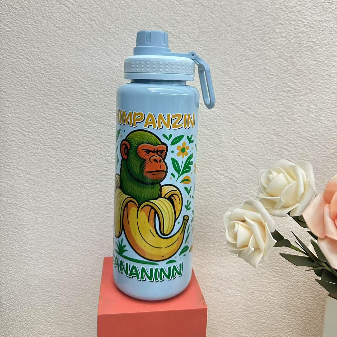 H164-HY-047 Shan Hai Jing Water Cup, large-capacity water cup, high-temperature resistant children's cup, portable cartoon sports water cup Specification image