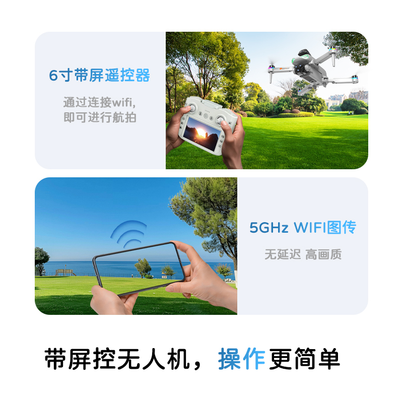 In 2025, the new model of professional aerial photography high-definition drones with screens will be launched by Zhu Zhu Trade Application Scenario