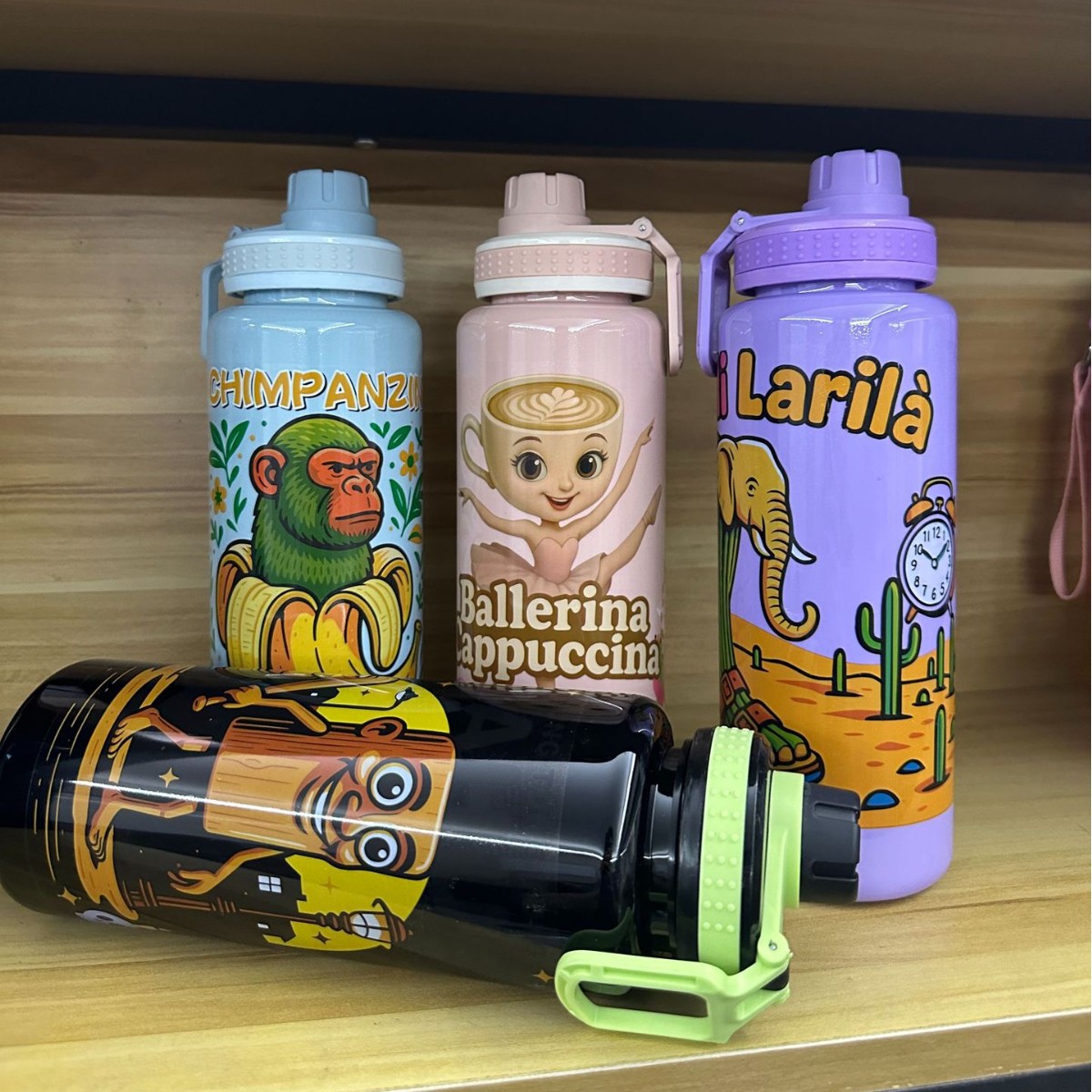 H164-HY-047 Shan Hai Jing Water Cup, large-capacity water cup, high-temperature resistant children's cup, portable cartoon sports water cup