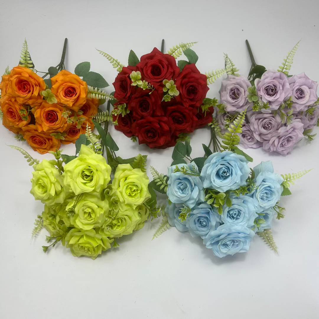 办公文化仿真园艺玫瑰花头肥皂花手捧花单支手工花装饰品玫瑰花头仿真玫瑰单支手捧花肥皂花详情图3