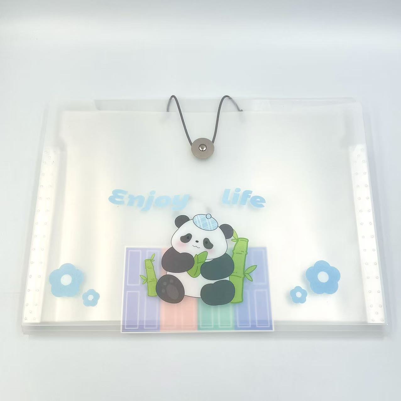 A4 cartoon printed organ bag, office document bag, folder, rope buckle file folder, storage test paper bag Specification image