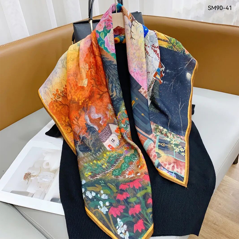New long women's autumn and winter fashion scarf, winter warmth, women's scarf, long women's scarf, a must-have for autumn and winter details Picture