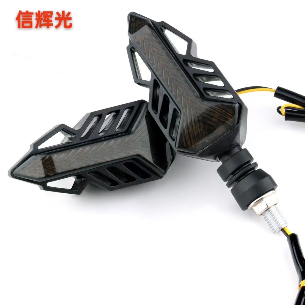 Motorcycle turn signal LED, dual-color tube indicator light, motorcycle turn signal yellow light flowing daytime running light pic 7