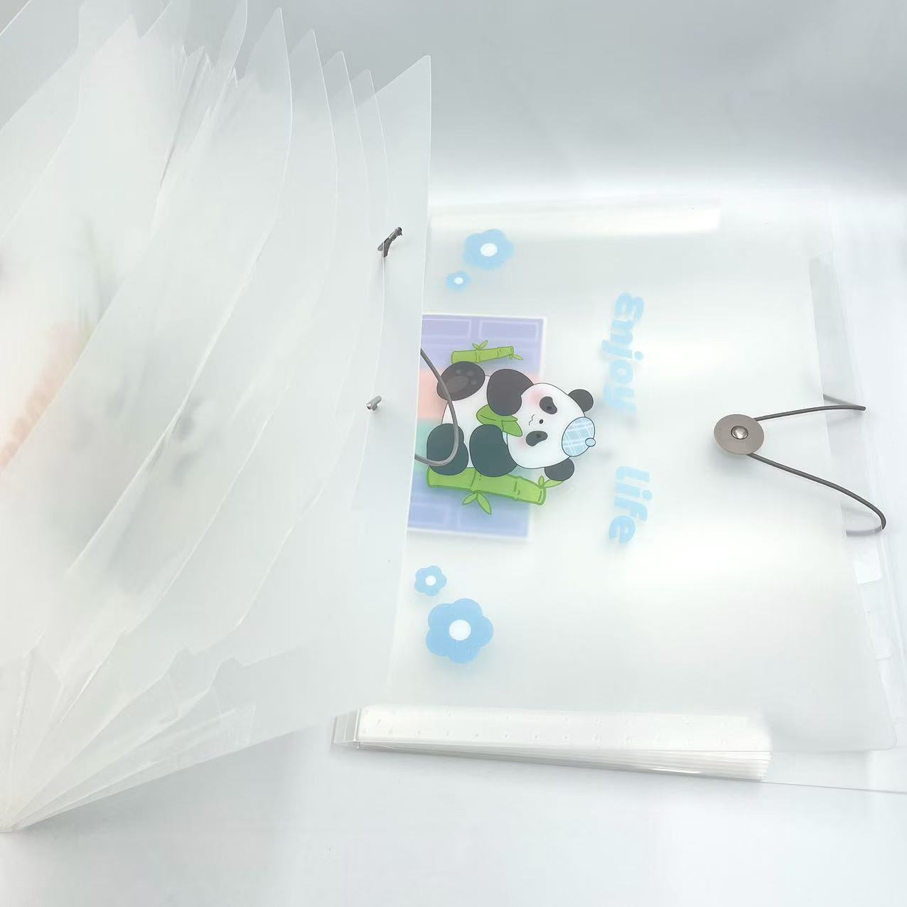 A4 cartoon printed organ bag, office document bag, folder, rope buckle file folder, storage test paper bag pic 4
