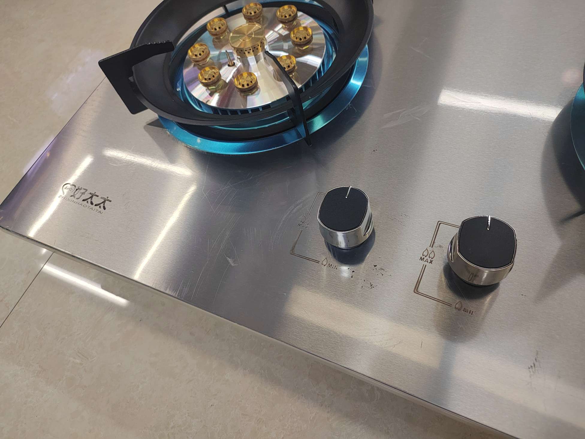 Haotaitai Zhixin Gas Stove, dual-burner gas stove, countertop, built-in high-intensity flame stove, household natural gas liquefied gas stove, gas stove, gas stove, stove top, gas stove, cooking appliances, gas detail image 3