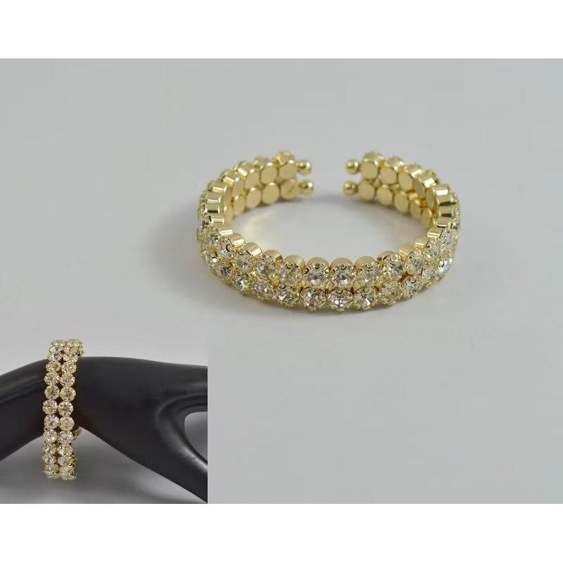 厂家直销新娘新款AB水钻手臂手镯舞台演出水晶手饰饰品配饰批发