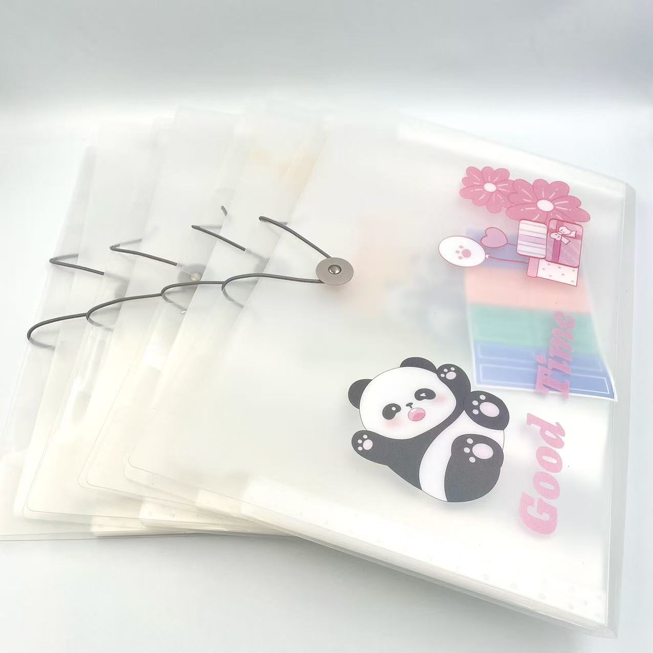 A4 cartoon printed organ bag, office supplies folder, rope buckle file folder, storage test paper bag Item Picture