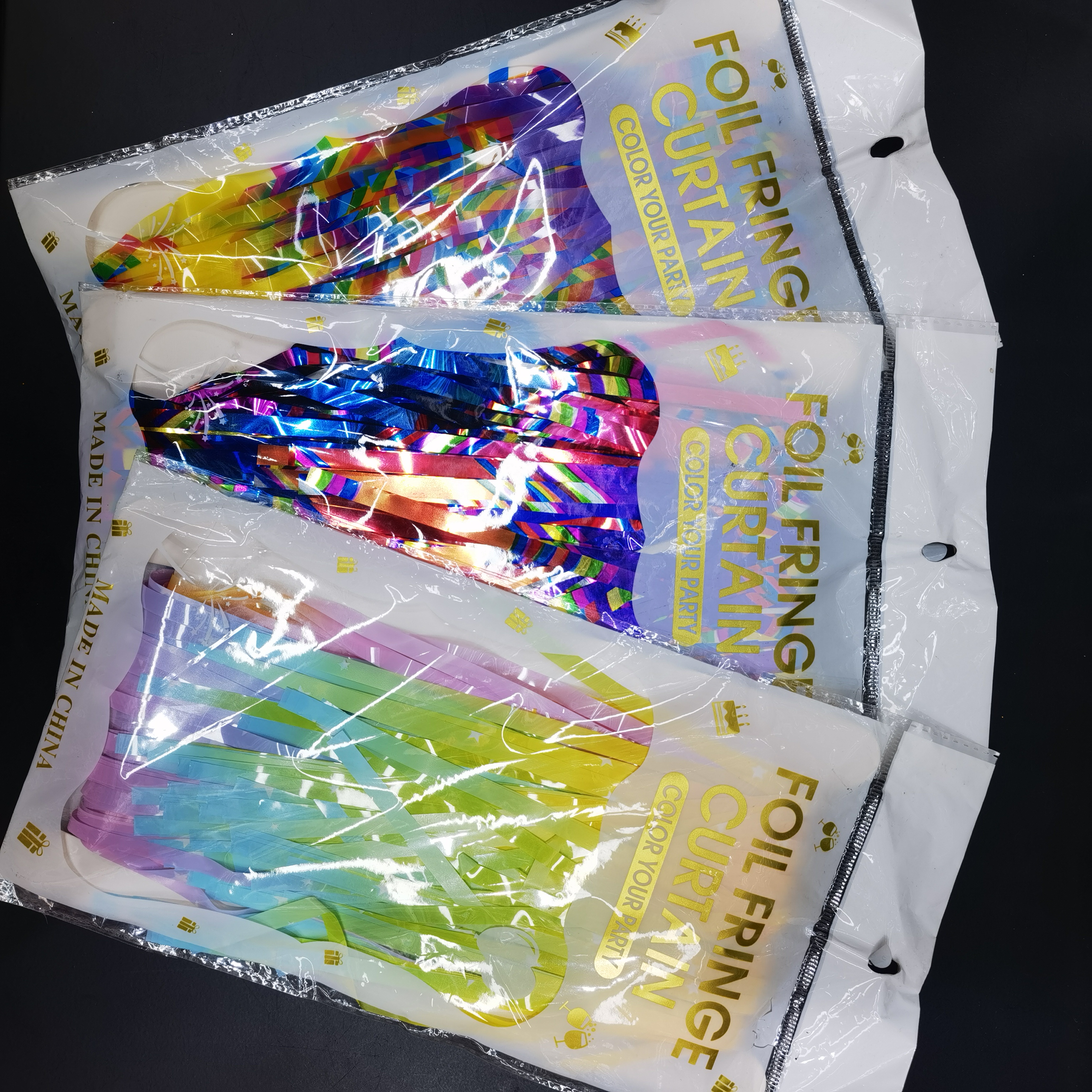 跨境1*2m背景墙装饰亚光雨丝门帘节日生日派对聚会布置装扮雨丝帘渐变系列雨丝帘儿童生日场景布置婚礼派对背景墙装饰派对装饰