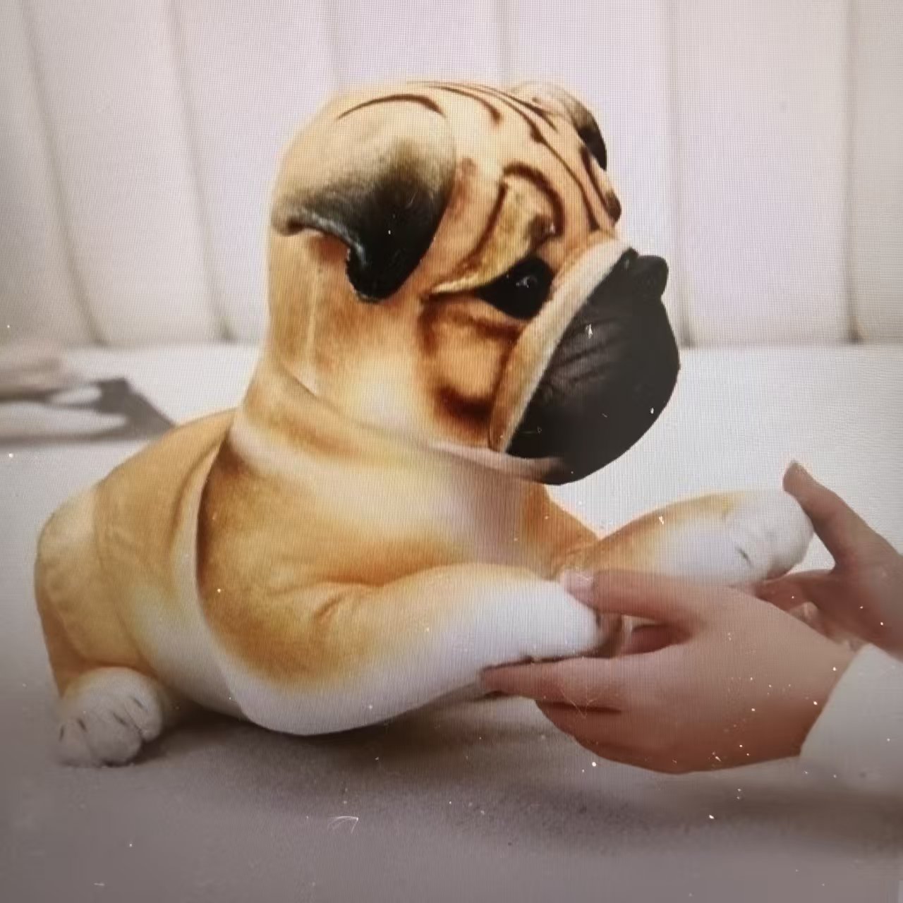 Cute simulation puppy plush toys, dog dolls, children's sleeping pillows, cloth dolls, random gifts for girls Specification image