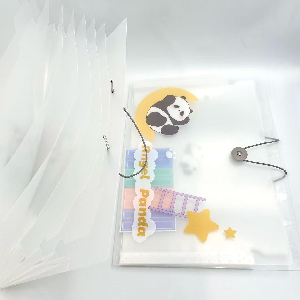 A4 cartoon printed organ bag, office document bag, folder, rope buckle file folder, storage test paper bag pic 1