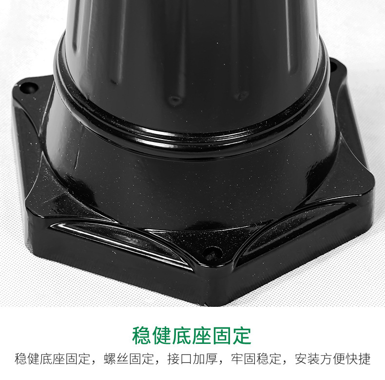 Solar-powered European-style double-head led garden lights, outdoor waterproof, retro garden landscape lights, industrial style, ancient-style street lights pic 11