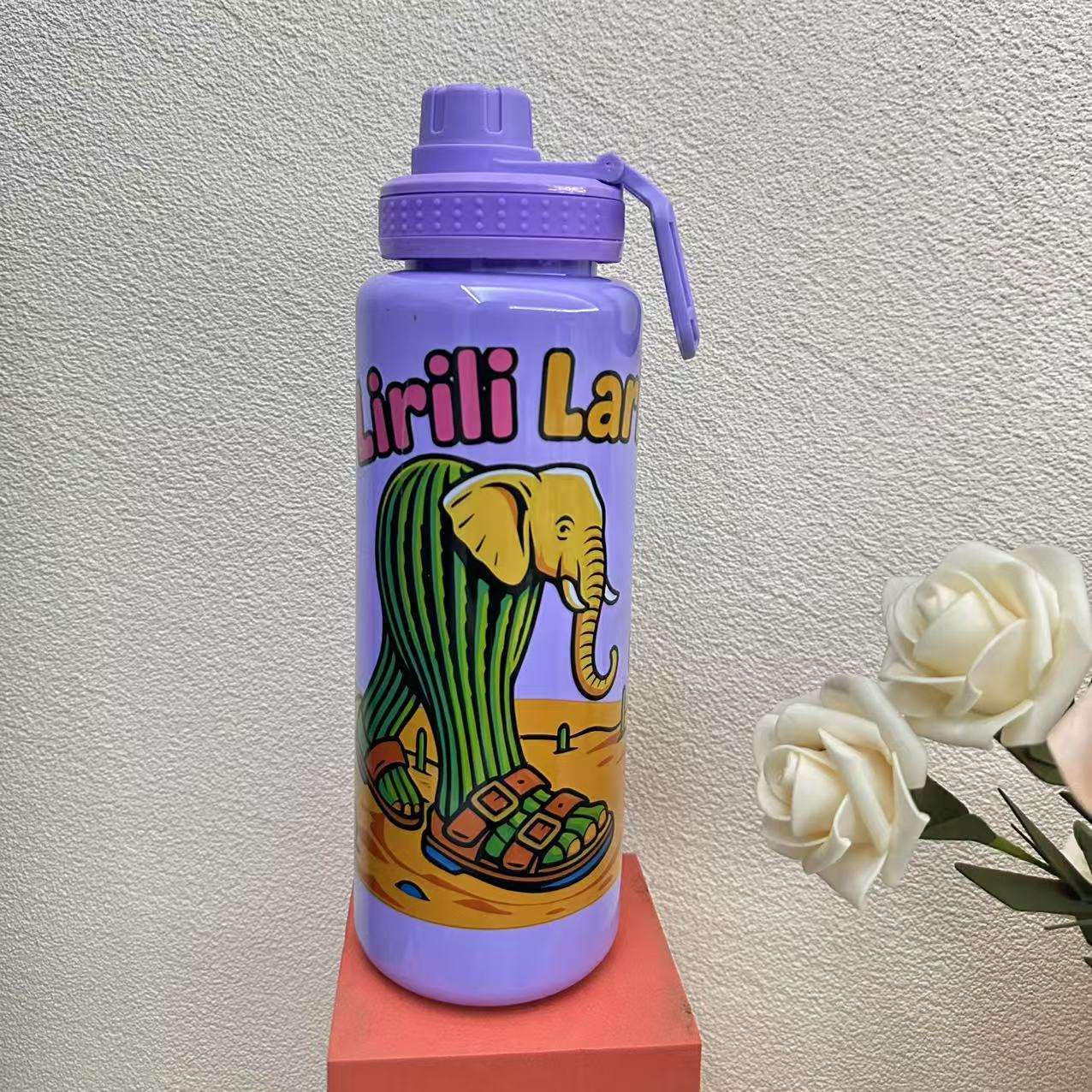 H164-HY-047 Shan Hai Jing Water Cup, large-capacity water cup, high-temperature resistant children's cup, portable cartoon sports water cup detail image 7