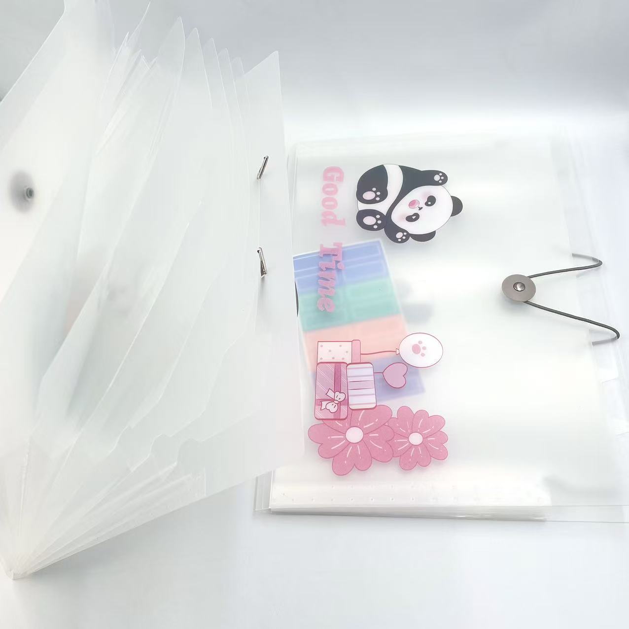 A4 cartoon printed organ bag, office document bag, folder, rope buckle file folder, storage test paper bag pic 2