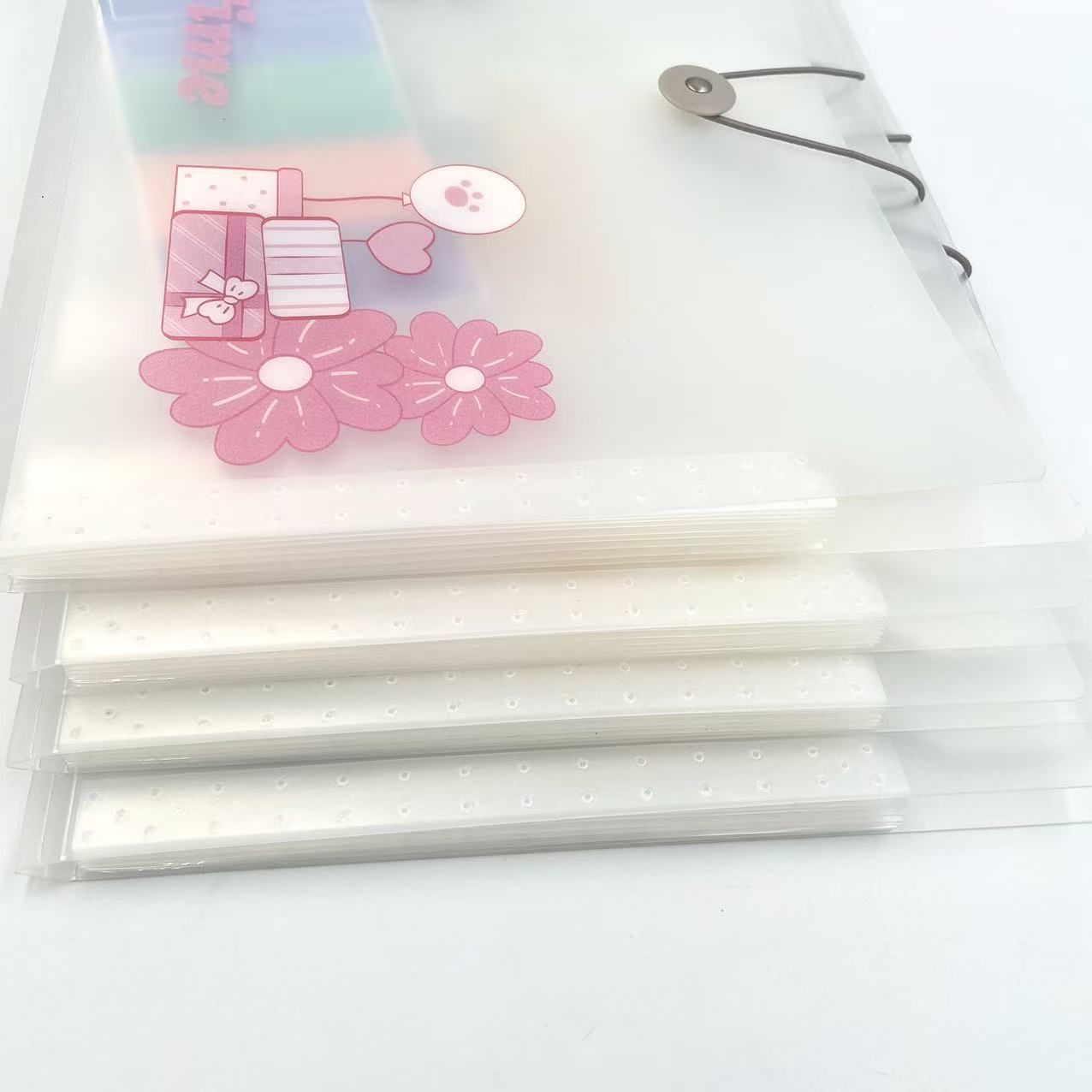 A4 cartoon printed organ bag, office document bag, folder, rope buckle file folder, storage test paper bag pic 5