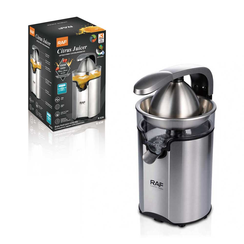 RAF European standard cross-border new product fresh-squeezed electric orange juice machine, fully automatic household fresh-squeezed pure fruit orange juice separator Item Picture