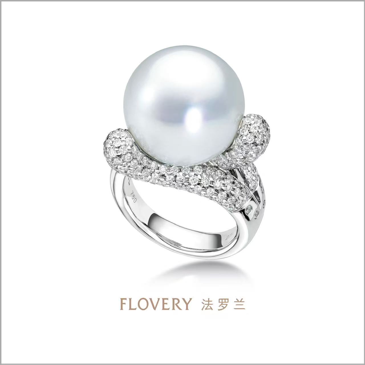 vintage复古微镶珍珠戒指女欧美ins开口指环冷淡风小众精致食指戒