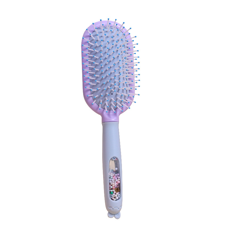 Macaron color series colorful massage comb, student straight and smooth hair cushion comb, girls' styling comb, portable hair care comb Item Picture