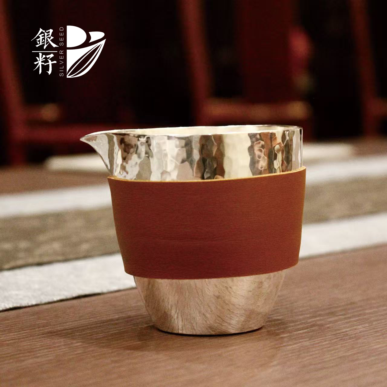 纯银茶杯创意茶杯中式礼品单杯陶瓷茶碗文创品茗主人杯礼盒