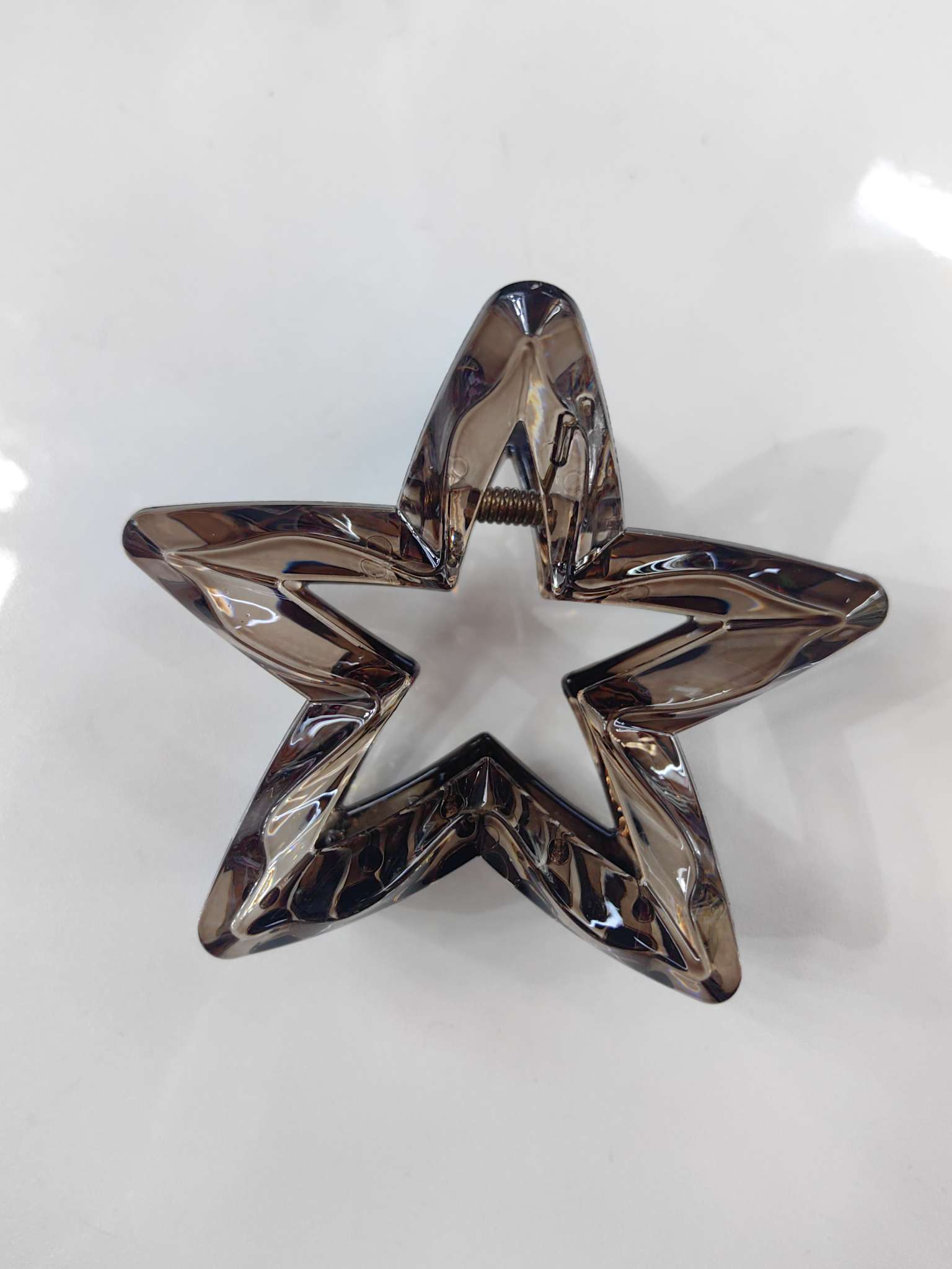 Fashionable and trendy zircon imitation hair clips, hair accessories, headwear, gripper, five-pointed star-shaped plate hair clips, hair clip accessories, simple and versatile detail image 4