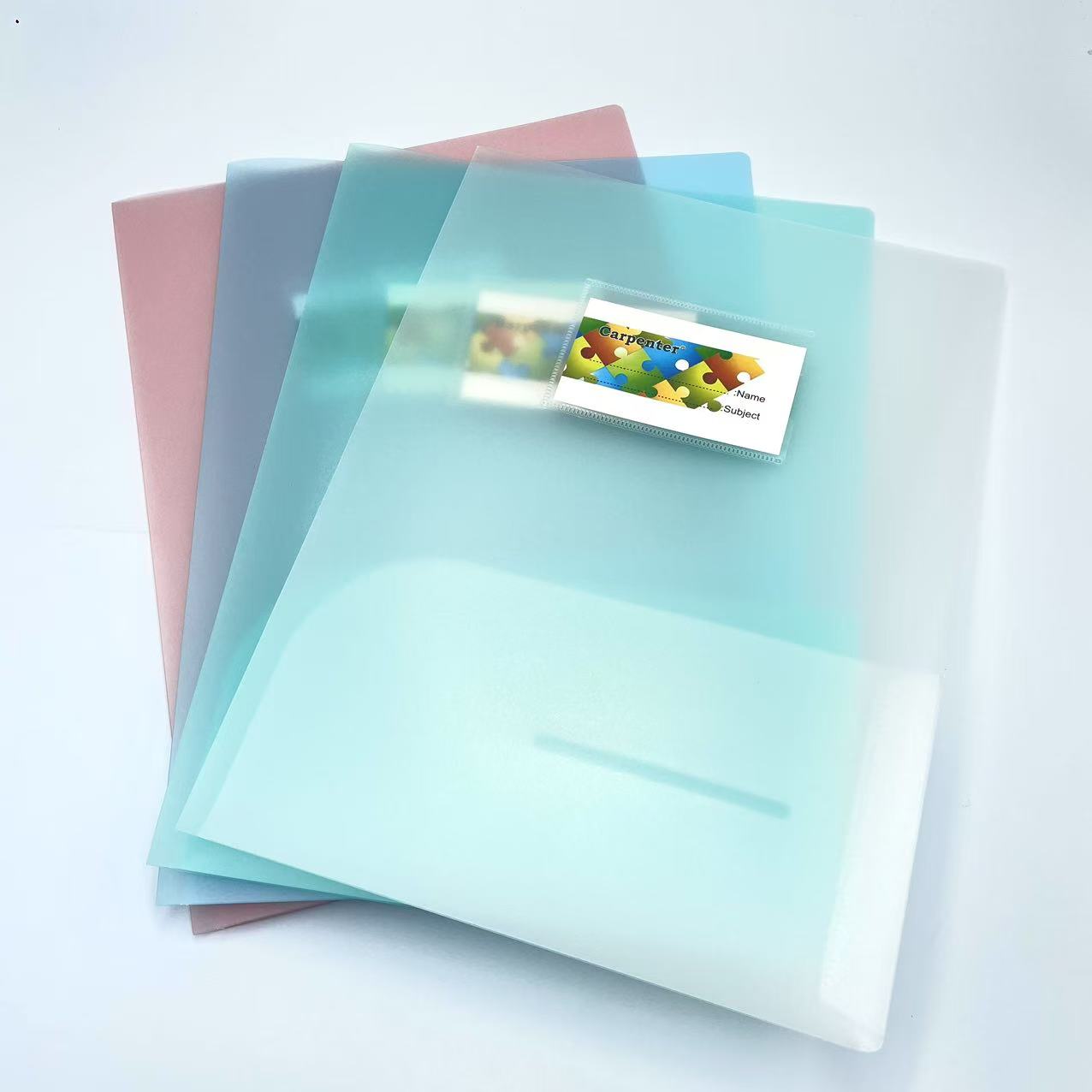 A4 color office folder, student file case, storage material bag, two-page folder