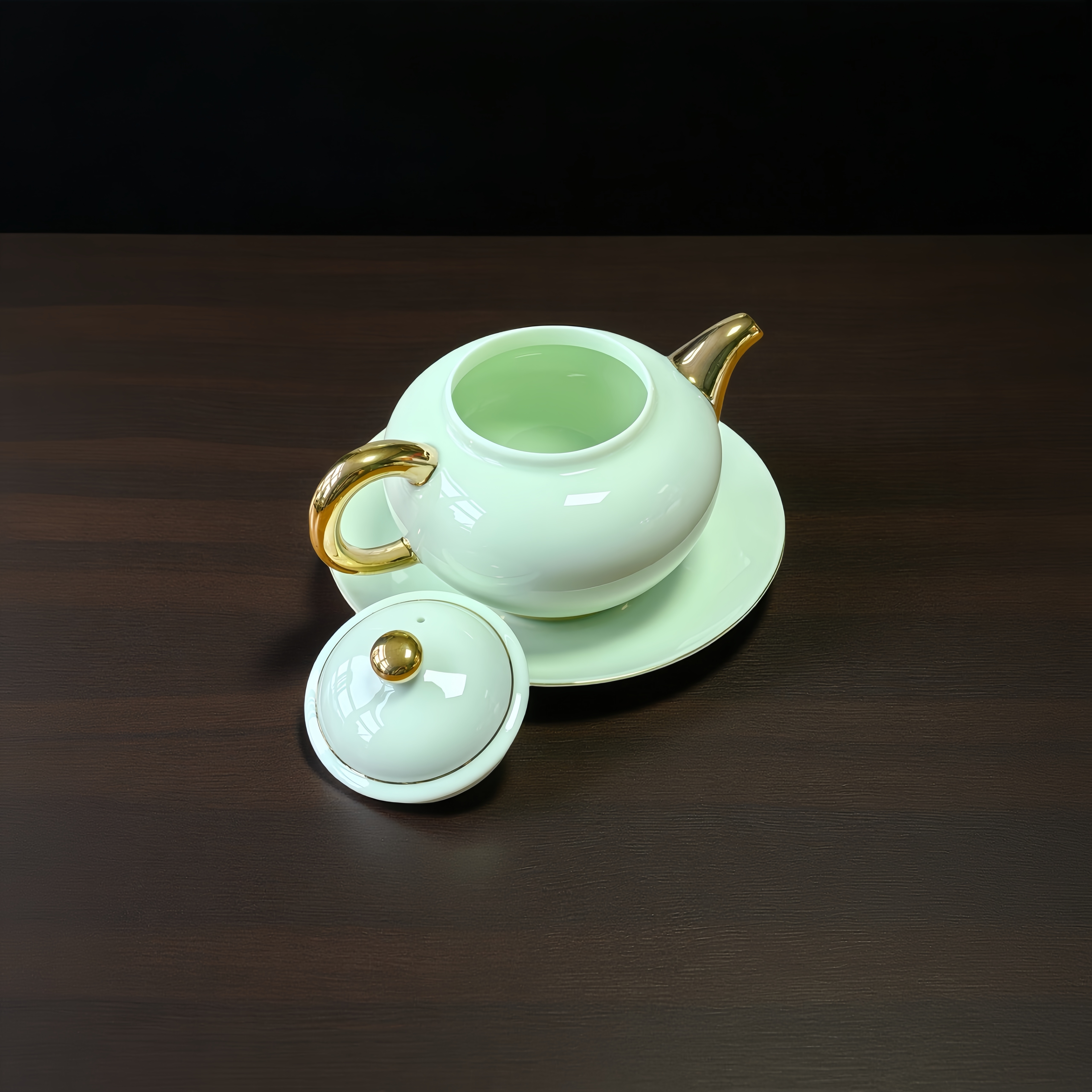 金口玉言银杯功夫茶具小茶杯开片品茗杯一壶四杯细节图