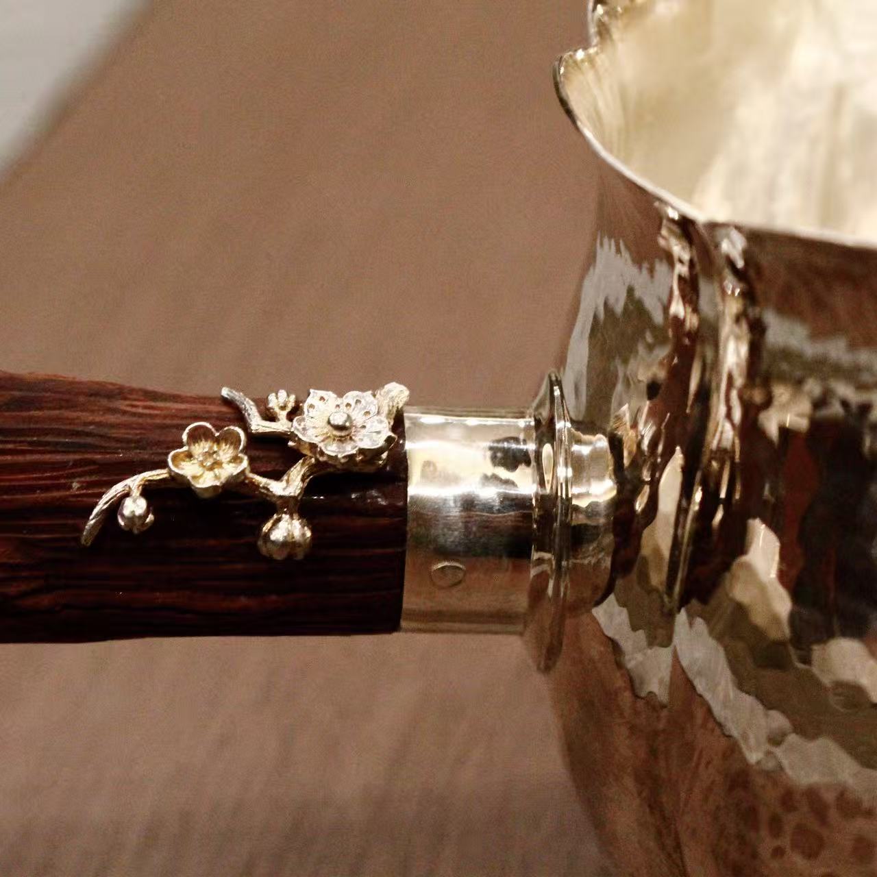 侧把煮茶器茶煮茶器分茶器烤茶纯铜熬茶罐茶杯细节图