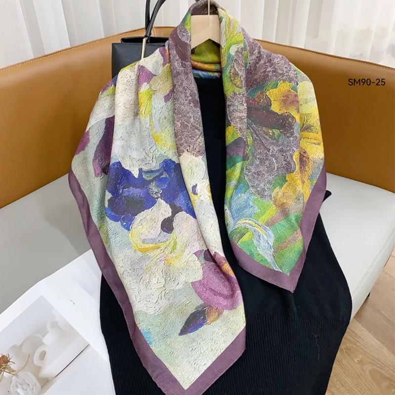 New long frosted plush women's autumn and winter fashion scarf, a warm winter women's scarf, a must-have for autumn and winter Specification image