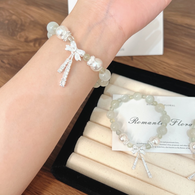 2025新款水晶手串原创设计锆石蝴蝶结月光手串气质