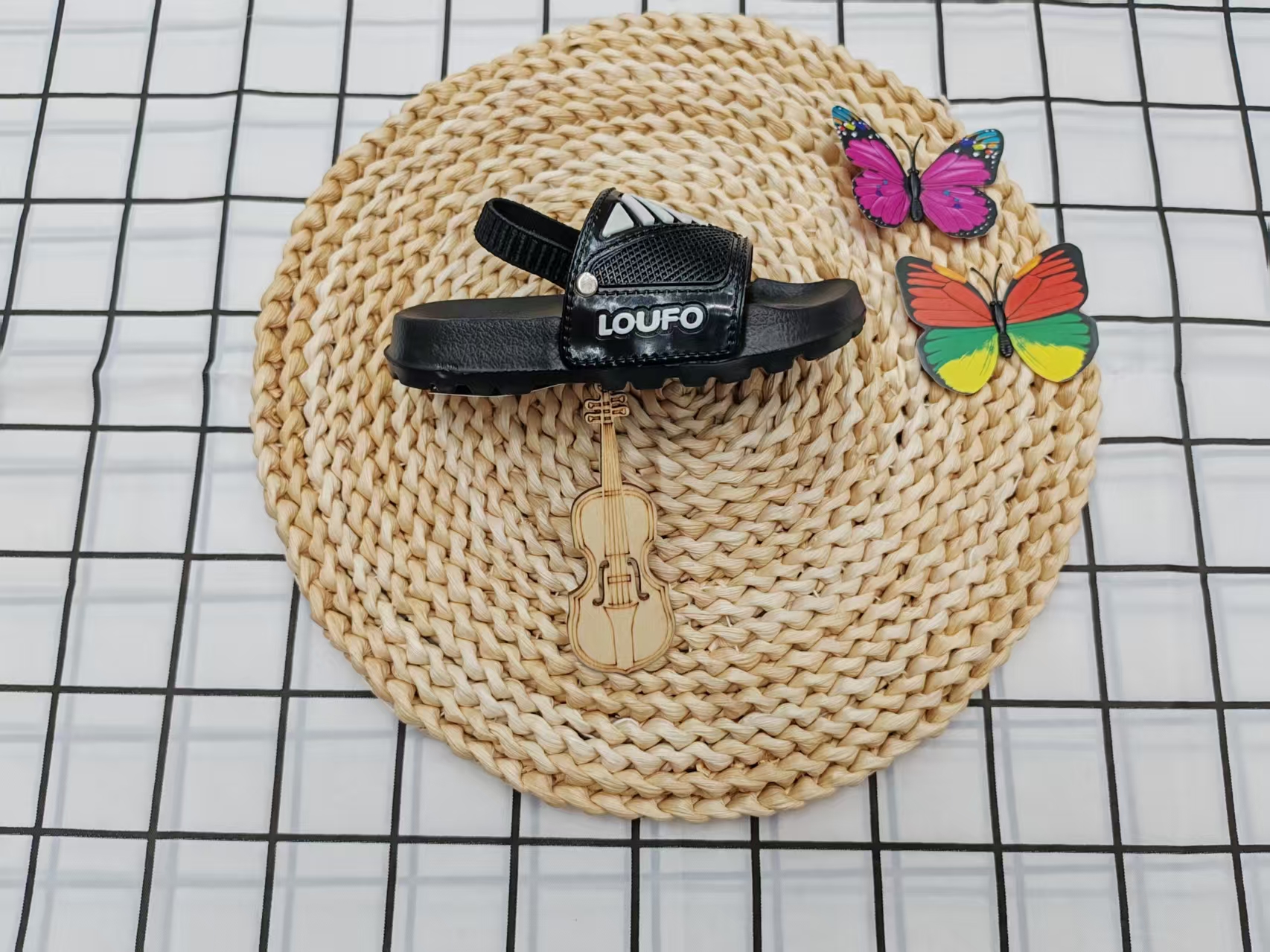 New simple and anti-slip two-wear children's flip-flops for summer in 2025 Specification drawing