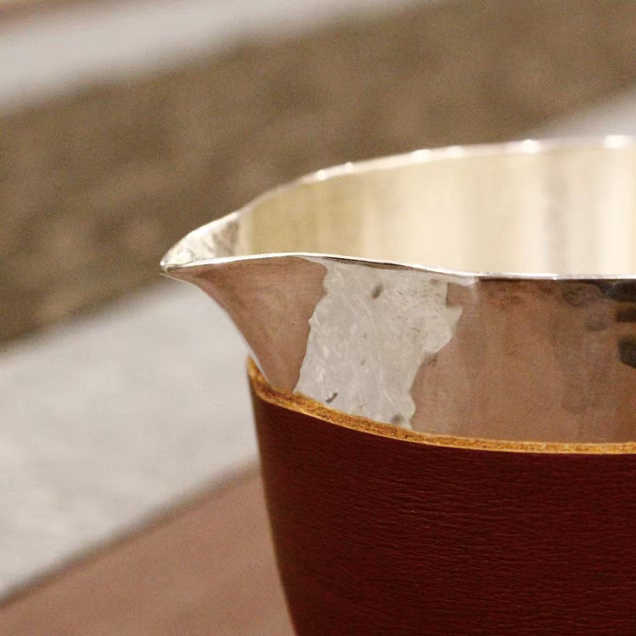 纯银茶杯创意茶杯中式礼品单杯陶瓷茶碗文创品茗主人杯礼盒产品图