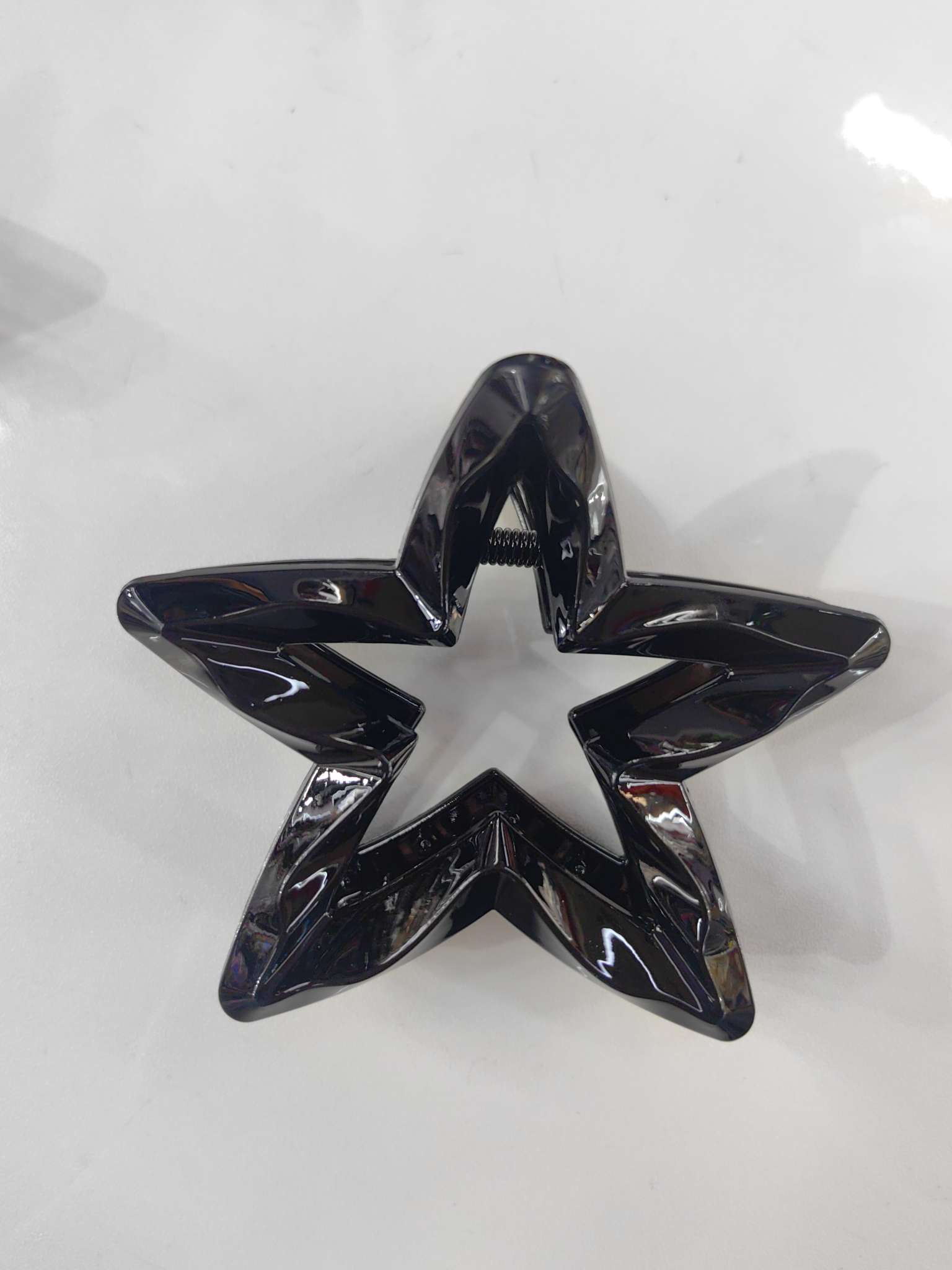 Fashionable and trendy zircon imitation hair clips, hair accessories, headwear, gripper, five-pointed star-shaped plate hair clips, hair clip accessories, simple and versatile Item Picture