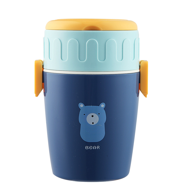 J35-2514A Japanese-style double-sealed portable lunch box, microwave-safe, compartment-sealed plastic lunch box Specification image