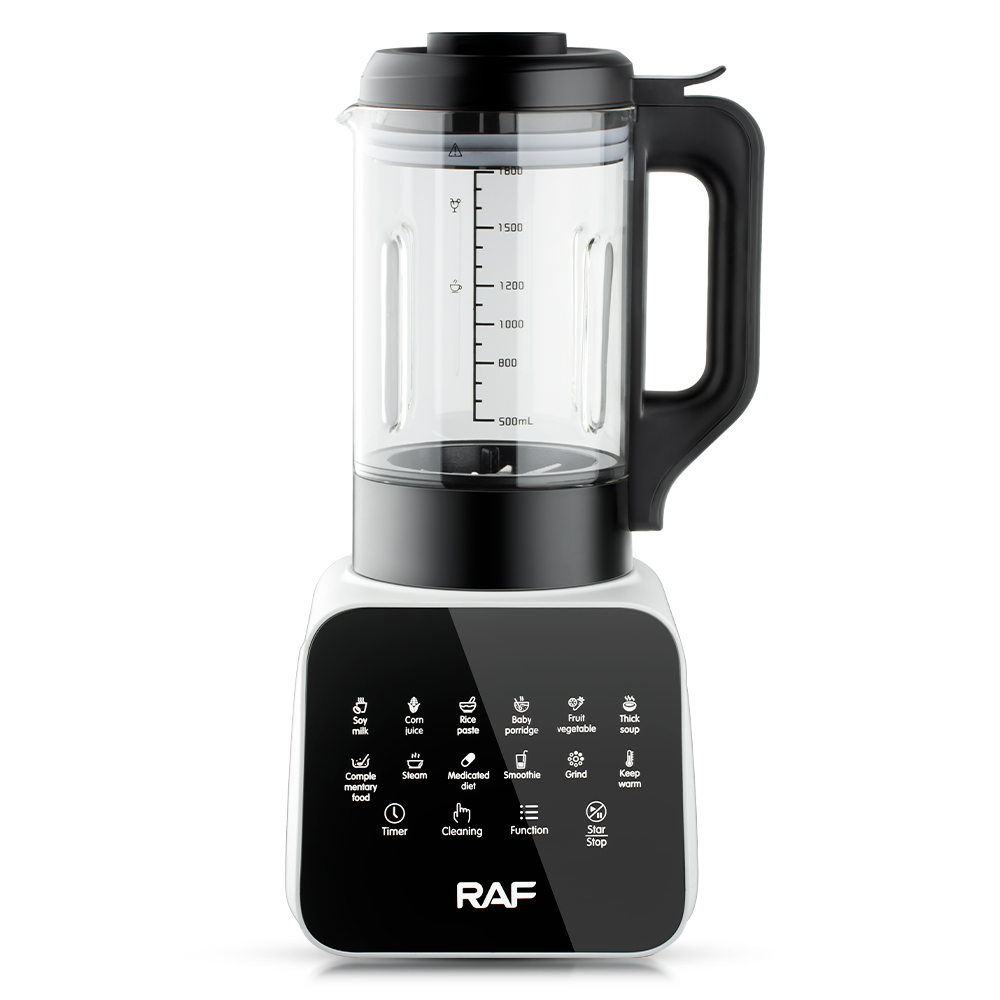 RAF European standard cross-border multi-functional juicer, household fully automatic fruit and vegetable juicer, food processor, 1.8L glass cup full figure