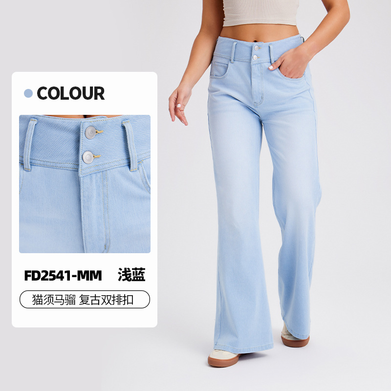 女式牛仔裤实物图