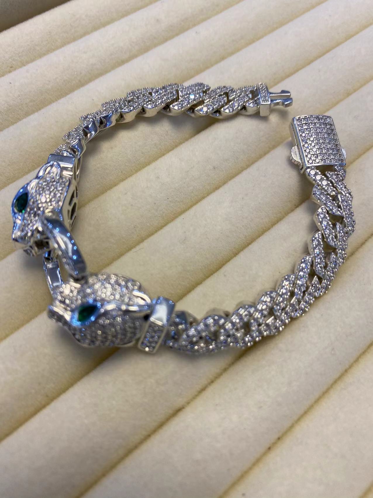 跨境嘻哈锆石手链 锆石脚链简约手链礼品直播货源