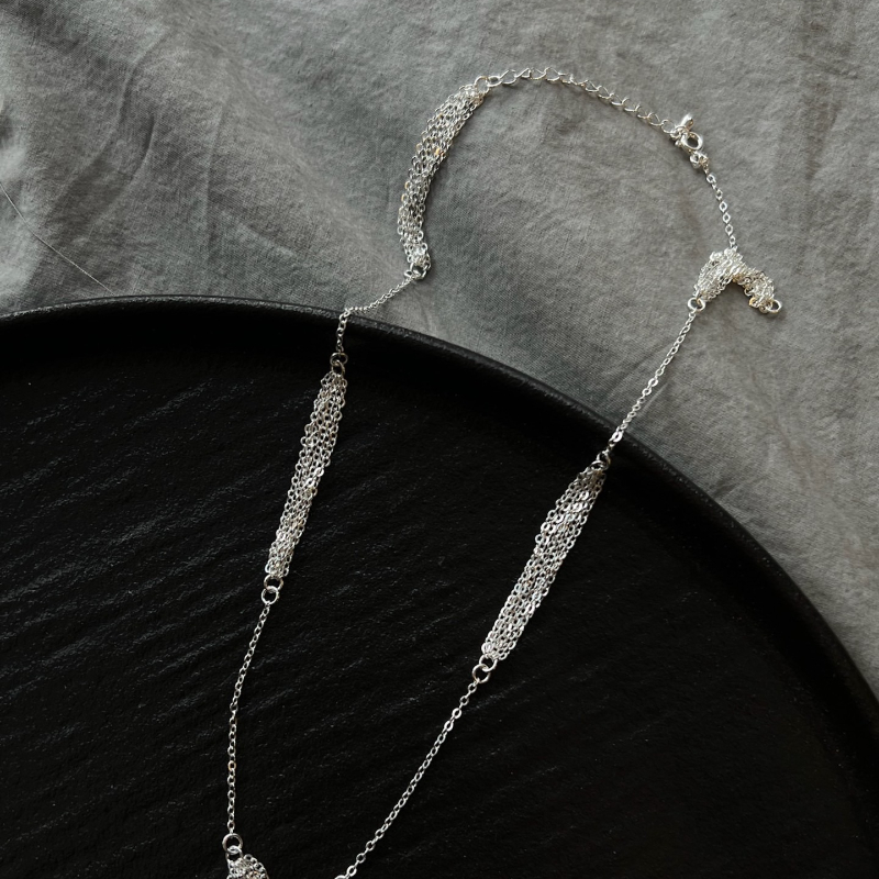 925纯银圆形生命树饰品项链女夏季小众高级感百搭锁骨链大牌款银链项链